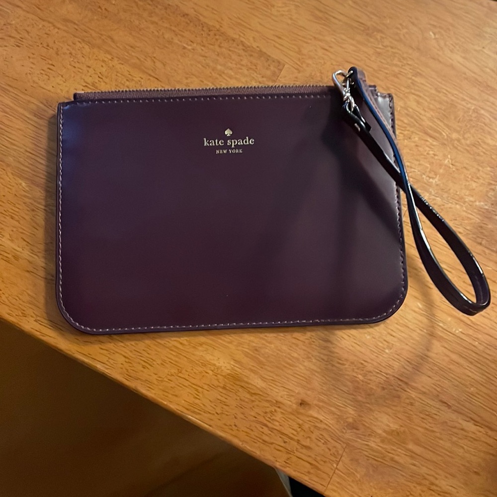 Kate spade burgundy wristlet